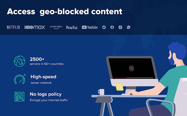 VPN مجاني لـ Chrome VPN Proxy VeePN من متجر Chrome الإلكتروني ليتم تشغيله مع OffiDocs Chromium عبر الإنترنت