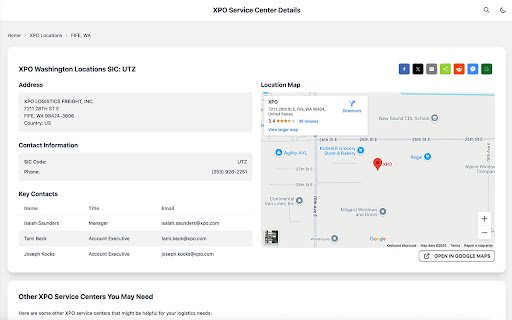 Freight Location Finder  from Chrome web store to be run with OffiDocs Chromium online Freight Location Finder  from Chrome web store to be run with OffiDocs Chromium online