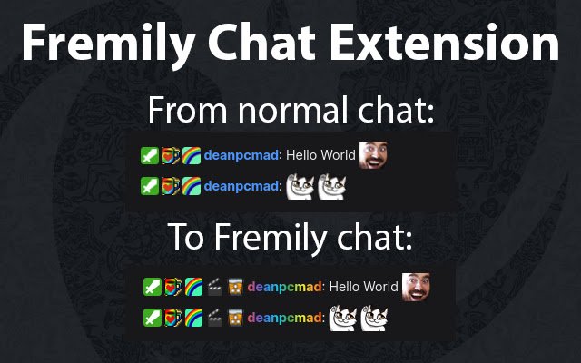 FremilyChat  from Chrome web store to be run with OffiDocs Chromium online