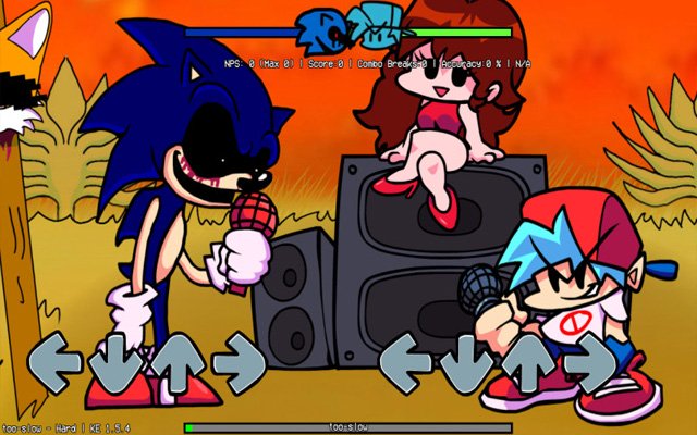 Friday Night Funkin' vs Sonic Exe daripada kedai web Chrome untuk dijalankan dengan OffiDocs Chromium dalam talian