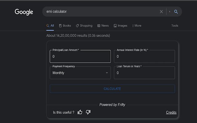 Frifty  from Chrome web store to be run with OffiDocs Chromium online