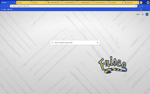 Tema Frisco HS da loja virtual do Chrome para ser executado com OffiDocs Chromium online