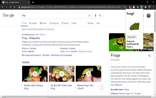 Frogstension  from Chrome web store to be run with OffiDocs Chromium online