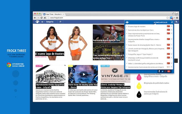 Frogx Three Blog  from Chrome web store to be run with OffiDocs Chromium online
