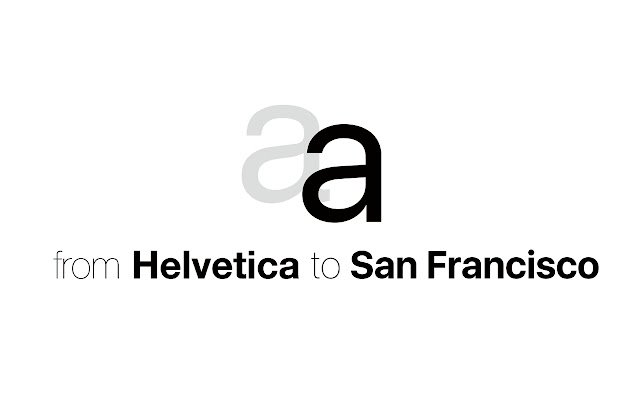 від Helvetica до Сан-Франциско з веб-магазину Chrome для запуску за допомогою OffiDocs Chromium онлайн