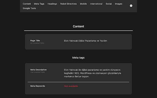 Front SEO  from Chrome web store to be run with OffiDocs Chromium online