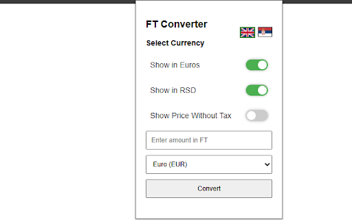 FT Currency Converter for ipon | iponcomp  from Chrome web store to be run with OffiDocs Chromium online