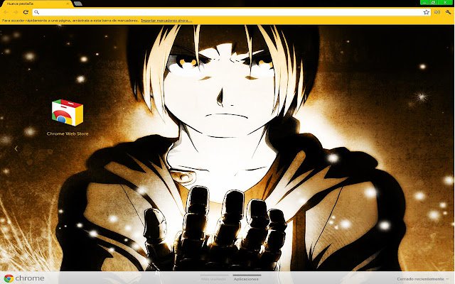 Fullmetal Alchemist de la boutique en ligne Chrome sera exécuté avec OffiDocs Chromium en ligne