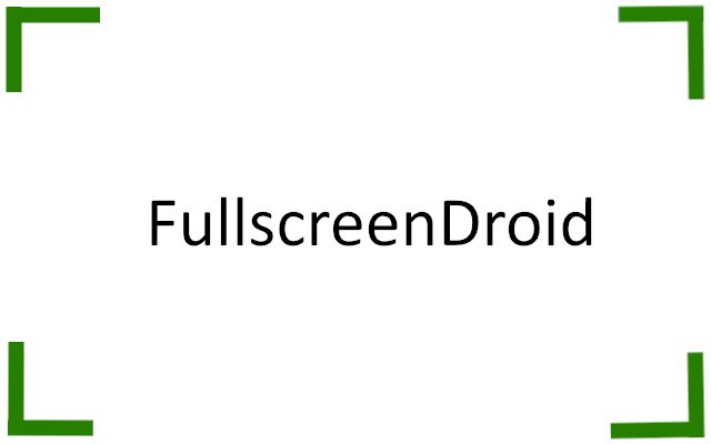 Chrome वेब स्टोर से FullscreenDroid को OffiDocs क्रोमियम ऑनलाइन के साथ चलाया जाएगा