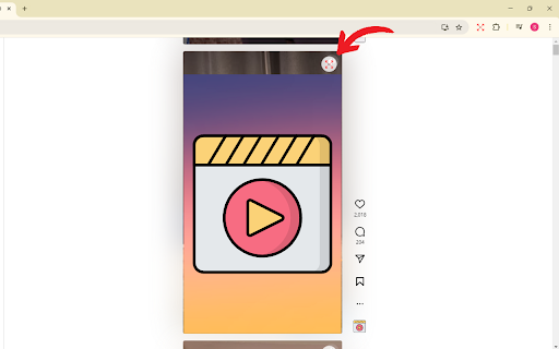 Full Screen Video  from Chrome web store to be run with OffiDocs Chromium online
