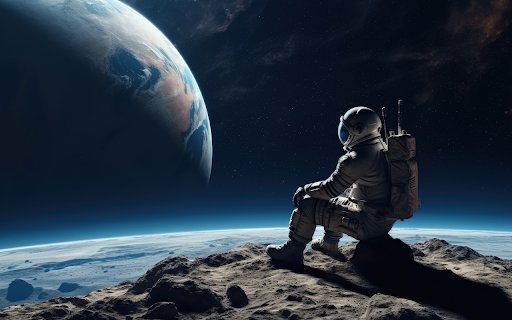 full shot astronaut wearing equipment  from Chrome web store to be run with OffiDocs Chromium online