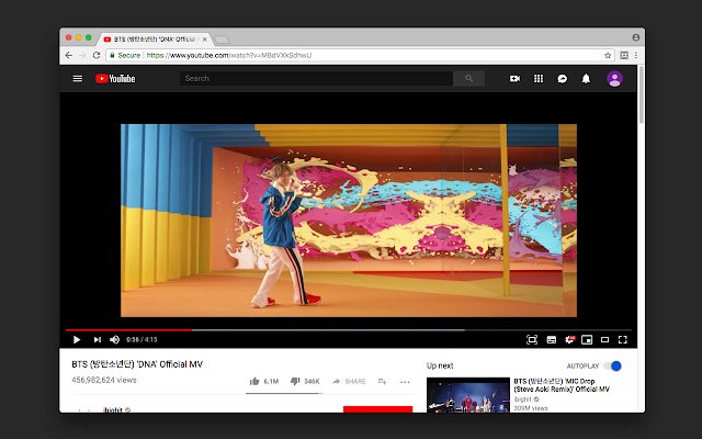 Full Window Player voor YouTube uit de Chrome-webwinkel, uit te voeren met OffiDocs Chromium online