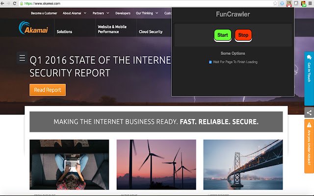 Fun Crawler  from Chrome web store to be run with OffiDocs Chromium online