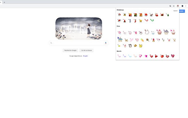 Fun Cursors  from Chrome web store to be run with OffiDocs Chromium online