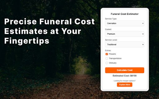 Funeral Cost Estimator  from Chrome web store to be run with OffiDocs Chromium online