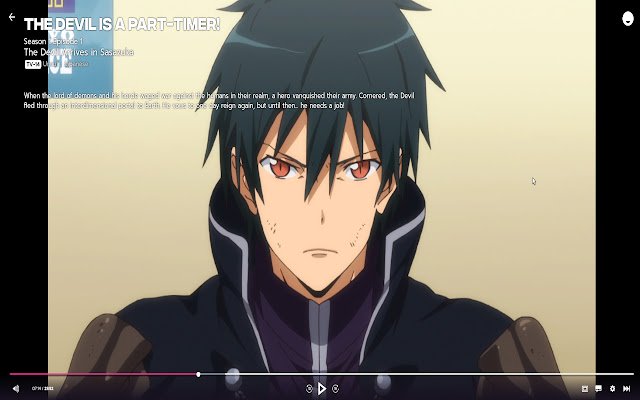 Funimation Retire Video Player Shadow de Chrome web store para ejecutarse con OffiDocs Chromium en línea