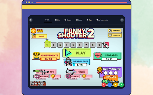 Funny Shooter 2 Unblocked Game  from Chrome web store to be run with OffiDocs Chromium online