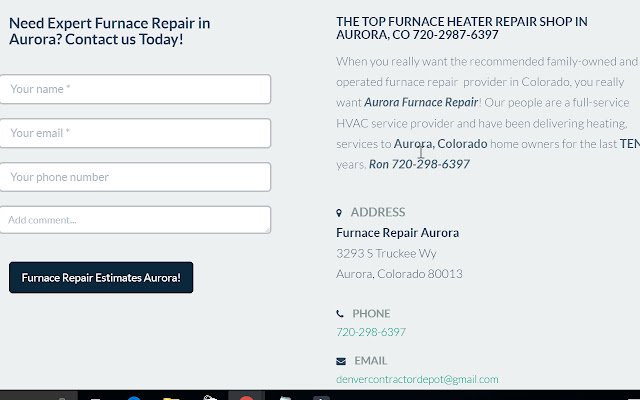 Furnace Repair Quotes  from Chrome web store to be run with OffiDocs Chromium online