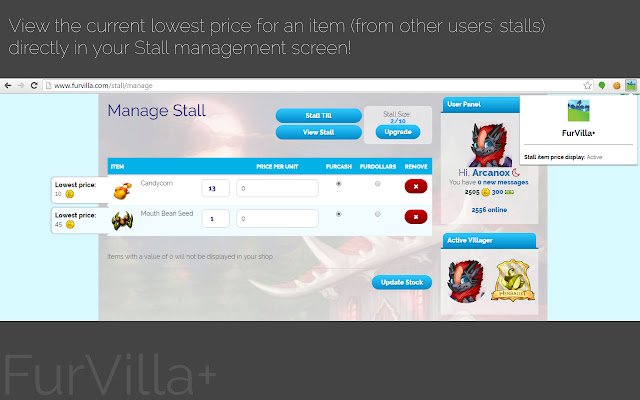 FurVilla+  from Chrome web store to be run with OffiDocs Chromium online