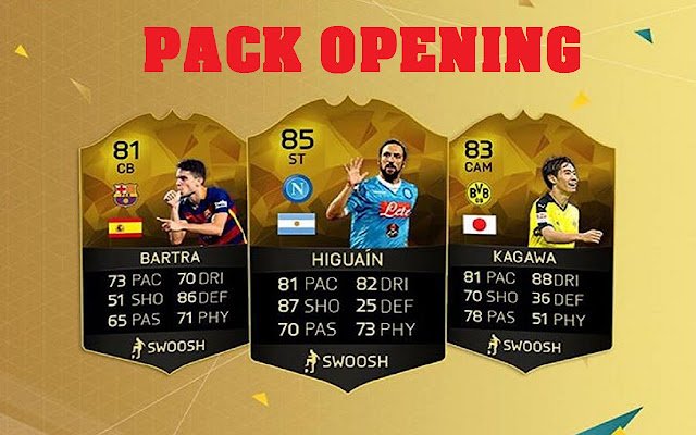 Chrome 网上商店的 FUT 17 PACK OPENER 将与 OffiDocs Chromium 在线一起运行