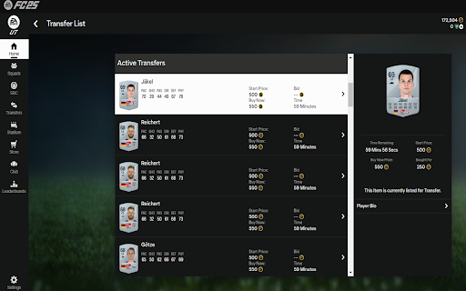 FUT Lister  from Chrome web store to be run with OffiDocs Chromium online