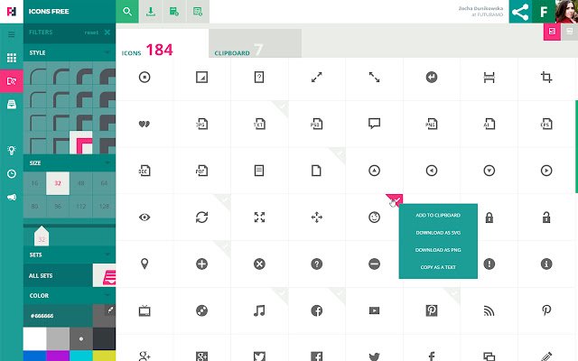 FUTURAMO Icons  from Chrome web store to be run with OffiDocs Chromium online