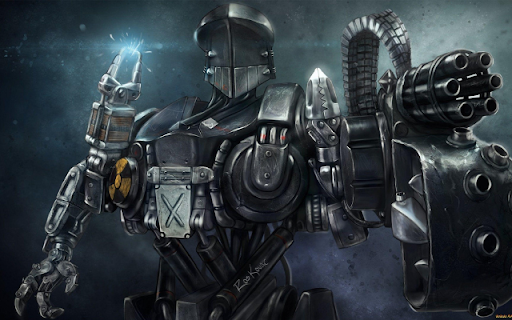 Futuristic Robot Illustration  from Chrome web store to be run with OffiDocs Chromium online
