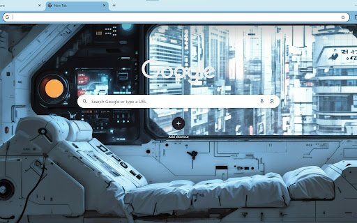 Futuristic Sci Fi Sleeping Quarters  from Chrome web store to be run with OffiDocs Chromium online
