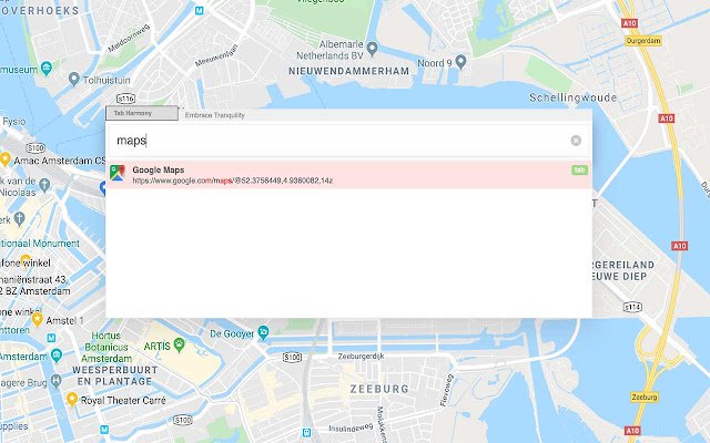 Fuzzy Tab Search  from Chrome web store to be run with OffiDocs Chromium online