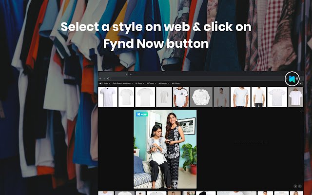 Fynd Now  from Chrome web store to be run with OffiDocs Chromium online