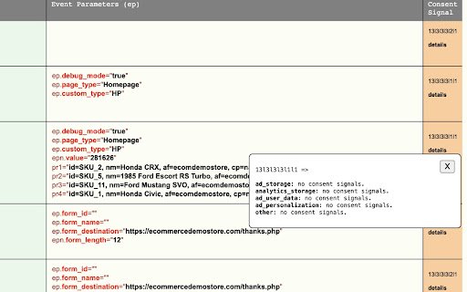 GA4 Network Inspector  from Chrome web store to be run with OffiDocs Chromium online