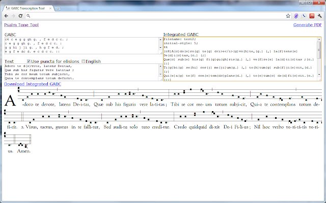 GABC-transcriptietool van de Chrome-webwinkel voor gebruik met OffiDocs Chromium online