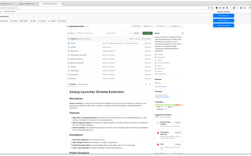Galaxy Launcher  from Chrome web store to be run with OffiDocs Chromium online