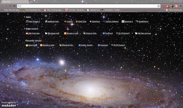 Galaxy Universe จาก Chrome เว็บสโตร์จะทำงานร่วมกับ OffiDocs Chromium ออนไลน์