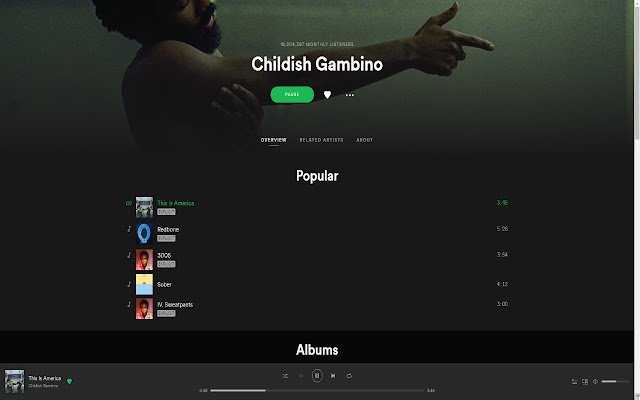 Gambino Gunshot Gainer mula sa Chrome web store na tatakbo sa OffiDocs Chromium online