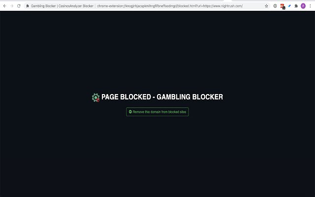 Gambling Blocker | CasinosAnalyzer Blocker  from Chrome web store to be run with OffiDocs Chromium online