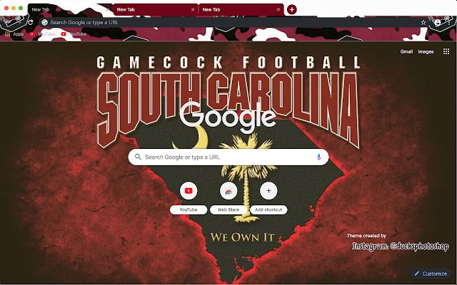 Gamecocks na tema mula sa Chrome web store na tatakbo sa OffiDocs Chromium online