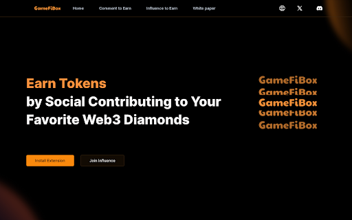 GameFiBox Comment to Earn  from Chrome web store to be run with OffiDocs Chromium online