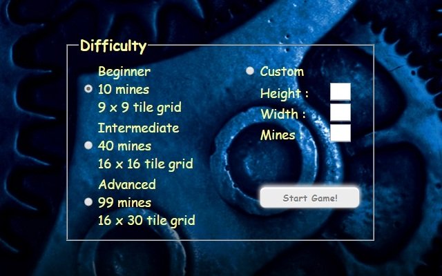 OffiDocs Chromium 온라인으로 실행되는 Chrome 웹 스토어의 가시 게임(Minesweeper)
