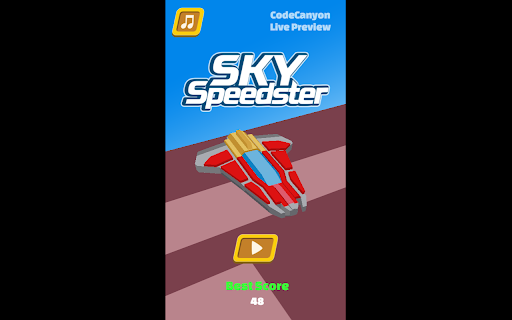 Game SkySpeedster  from Chrome web store to be run with OffiDocs Chromium online