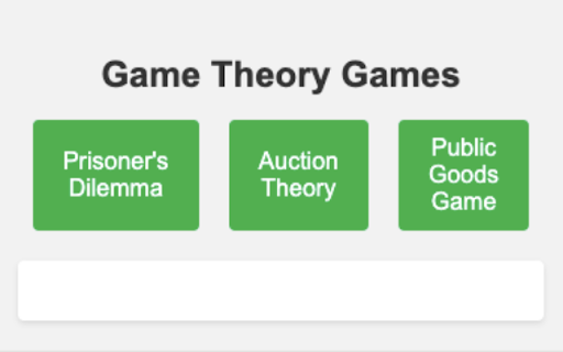 Game Theory Games  from Chrome web store to be run with OffiDocs Chromium online