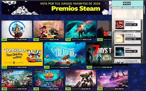 GAME WAVE  from Chrome web store to be run with OffiDocs Chromium online