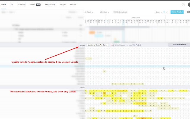 Gantting  from Chrome web store to be run with OffiDocs Chromium online