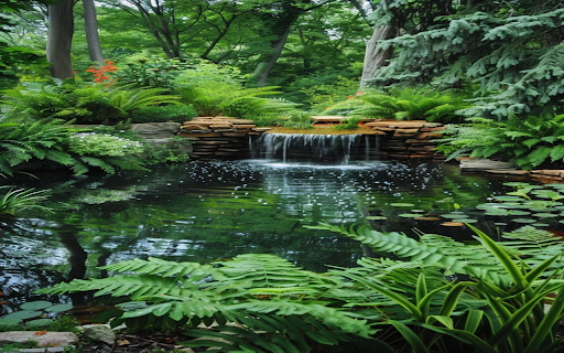 Garden Scene Wallpaper  from Chrome web store to be run with OffiDocs Chromium online