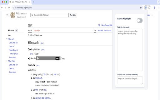 Garen Highlighter  from Chrome web store to be run with OffiDocs Chromium online