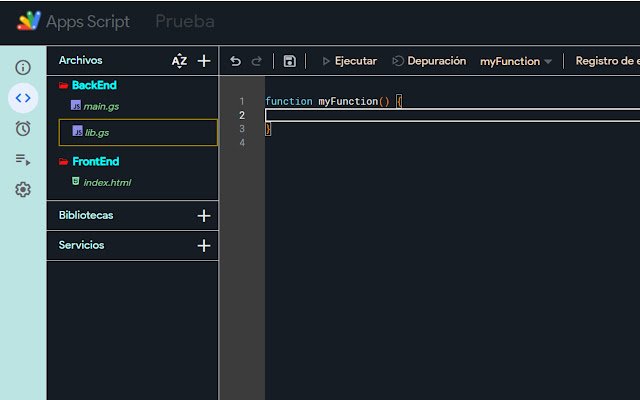 OffiDocs Chromium 온라인에서 실행할 Chrome 웹 스토어의 GASE Google AppScript Editor