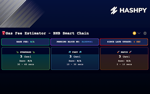 Gas Fee Estimator by HASHPY from Chrome web store to be run with OffiDocs Chromium online Gas Fee Estimator by HASHPY from Chrome web store to be run with OffiDocs Chromium online