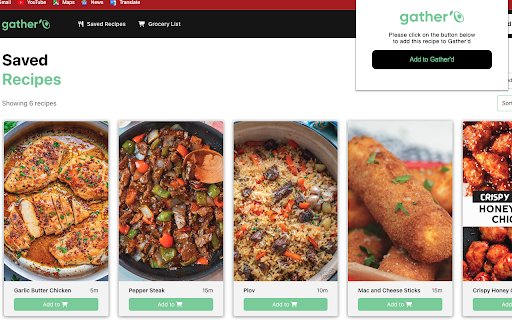 Gatherd  from Chrome web store to be run with OffiDocs Chromium online