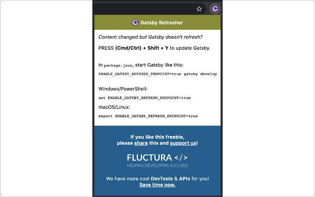 Gatsby Refresher از فروشگاه وب Chrome با OffiDocs Chromium به صورت آنلاین اجرا می شود