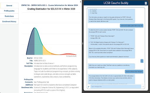 GauchoBuddy  from Chrome web store to be run with OffiDocs Chromium online